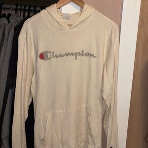 Champion Cream Hoodie Sweater